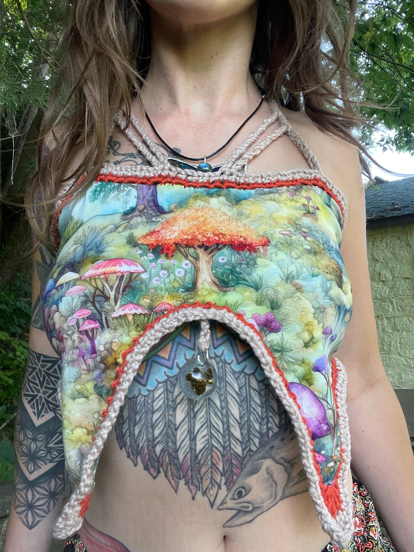 Of the Trees Crop Top (XS-M)