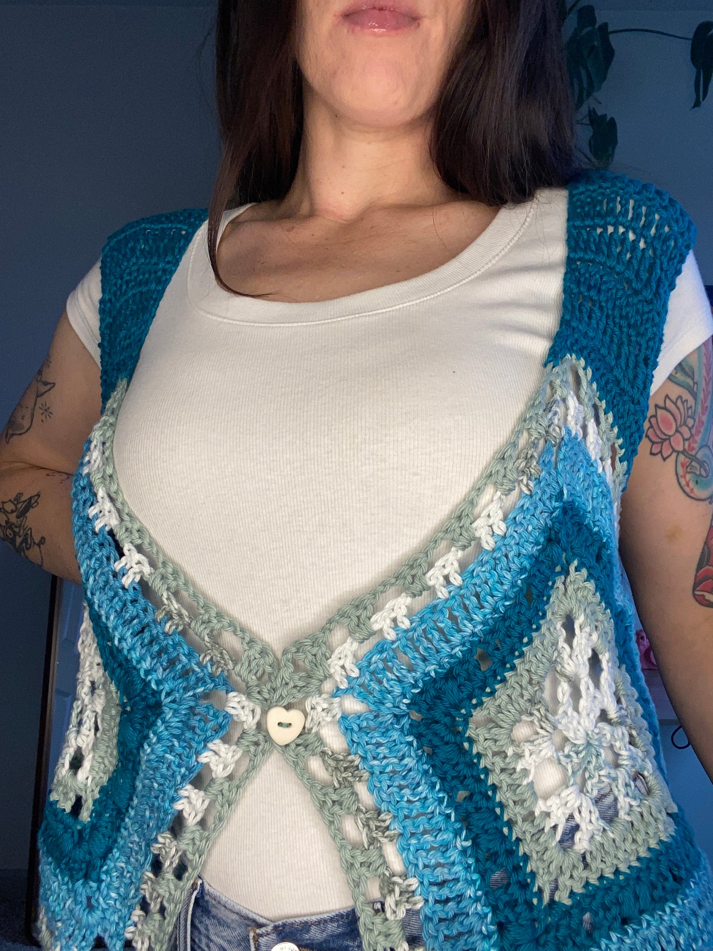 Psychedelic Rave Vest - DIY Crochet Unisex Festival Vest PDF Pattern