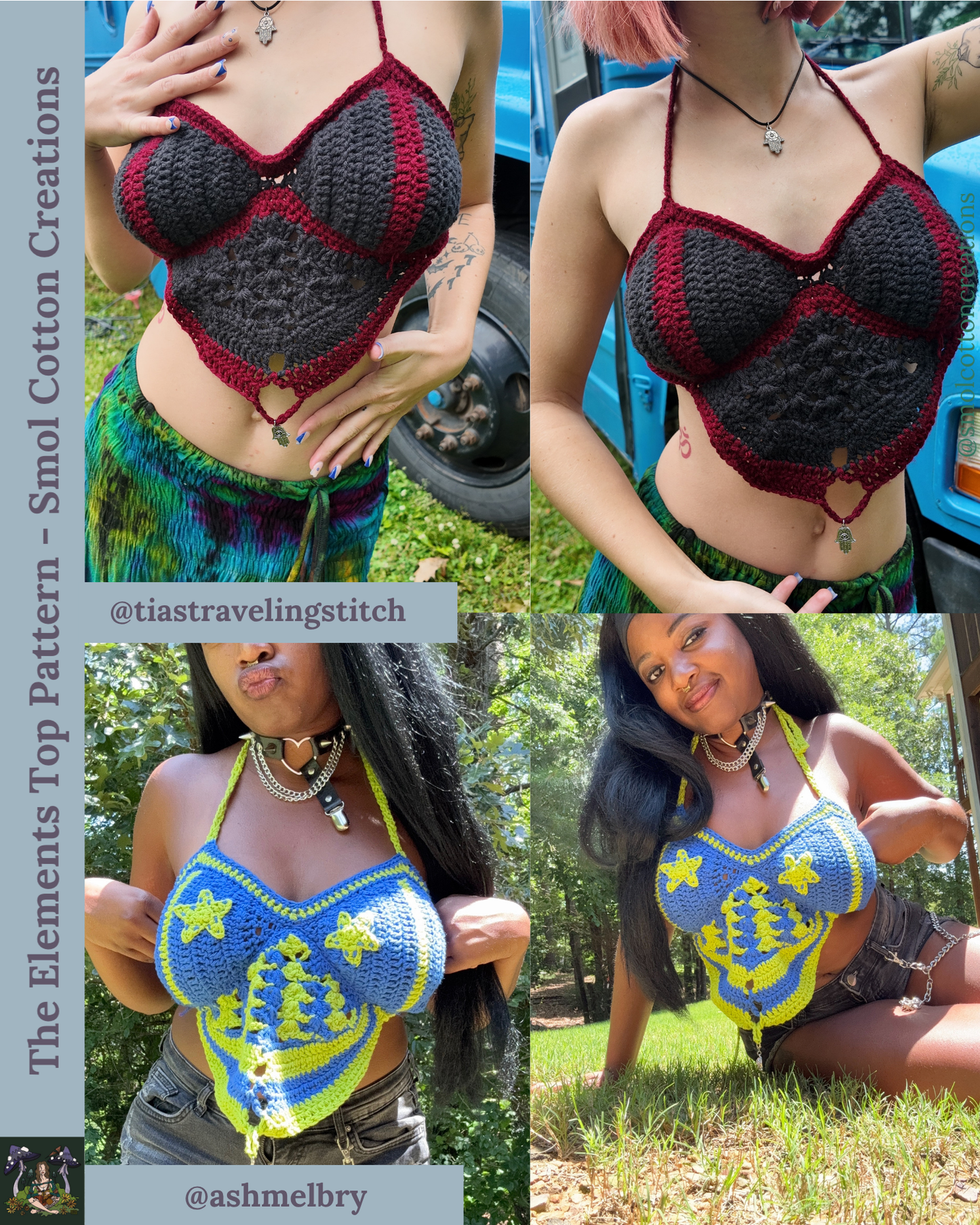 The Elements Top - DIY Crochet Festival Top PDF Pattern