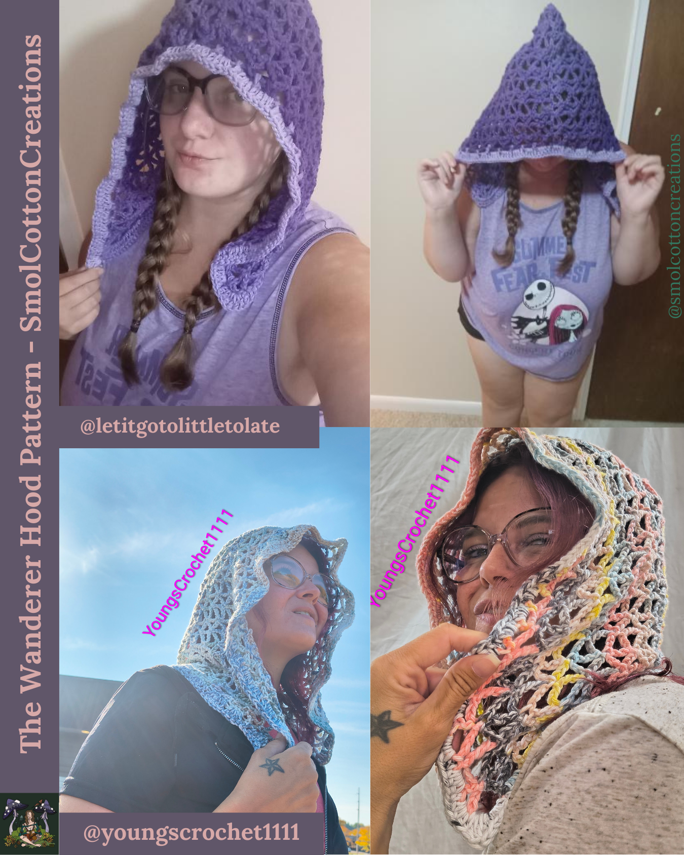 The Wanderer Hood - DIY Crochet Festival Hood PDF Pattern
