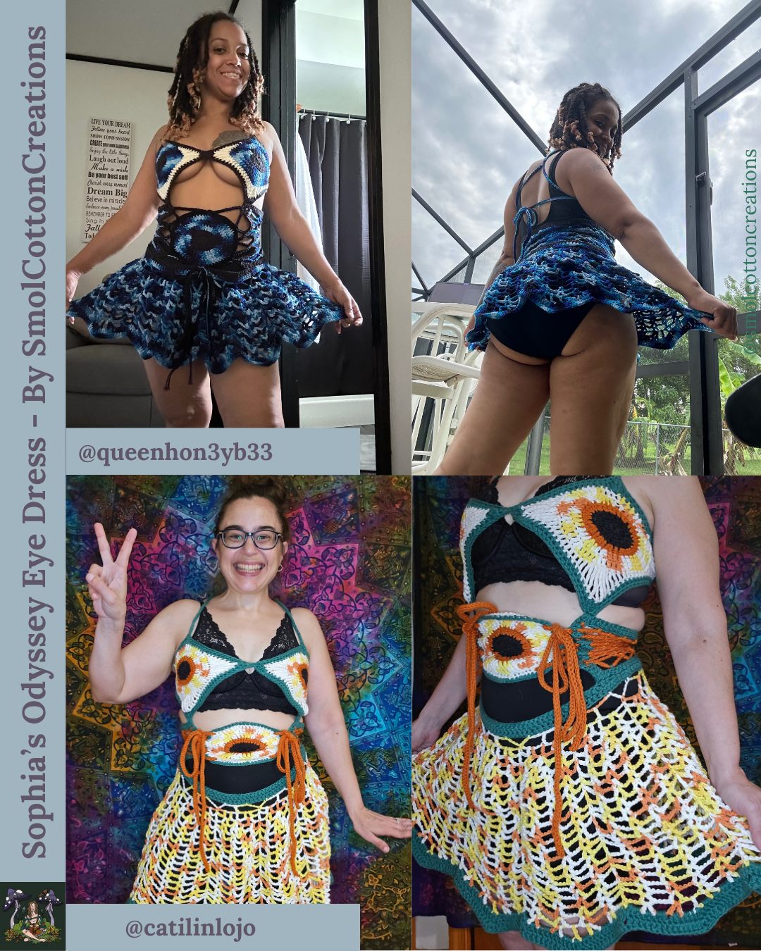 Sophia’s Odyssey Eye Dress - DIY Crochet Festival Dress PDF Pattern