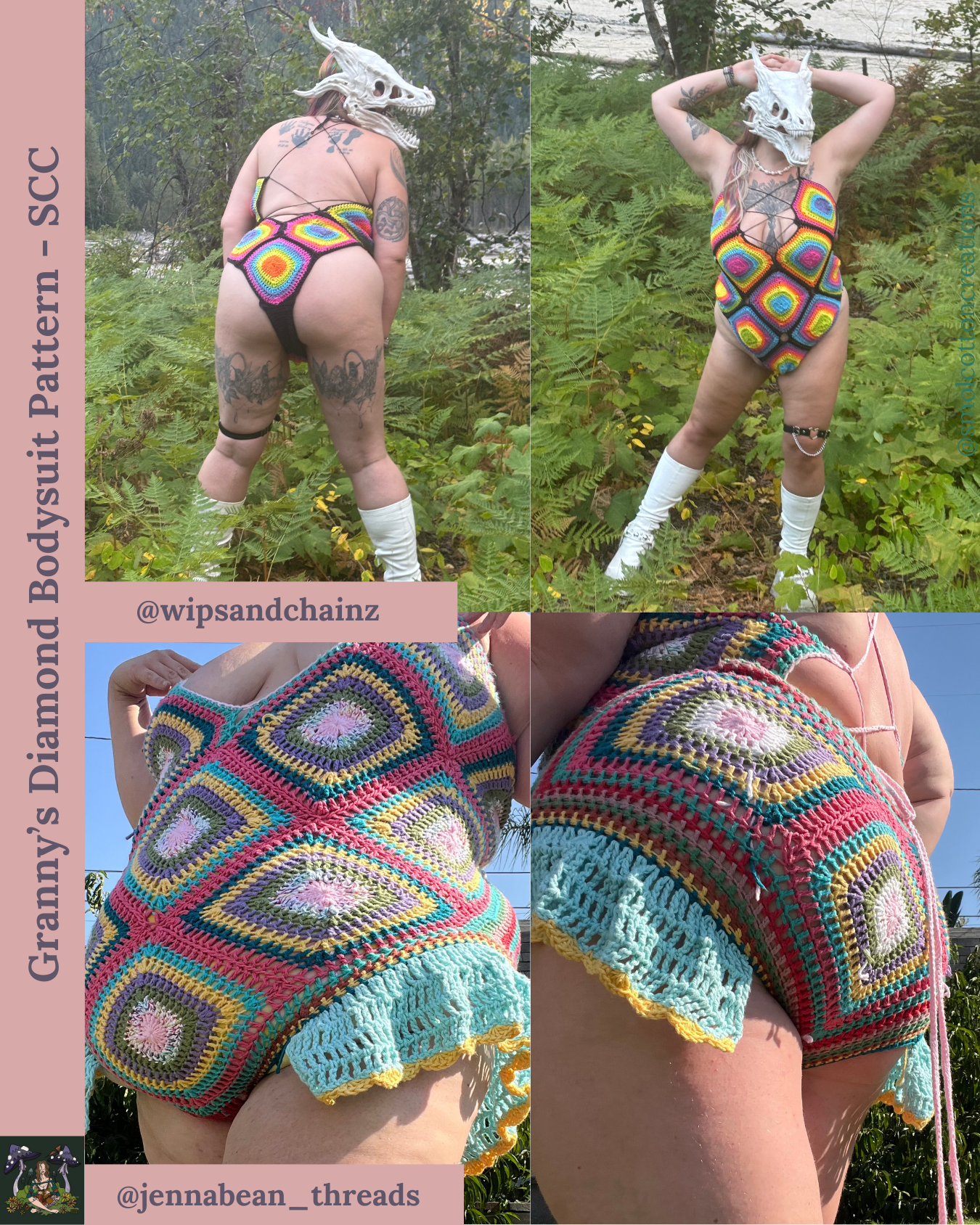 Granny’s Diamond Bodysuit - DIY Crochet Festival Outfit PDF Pattern