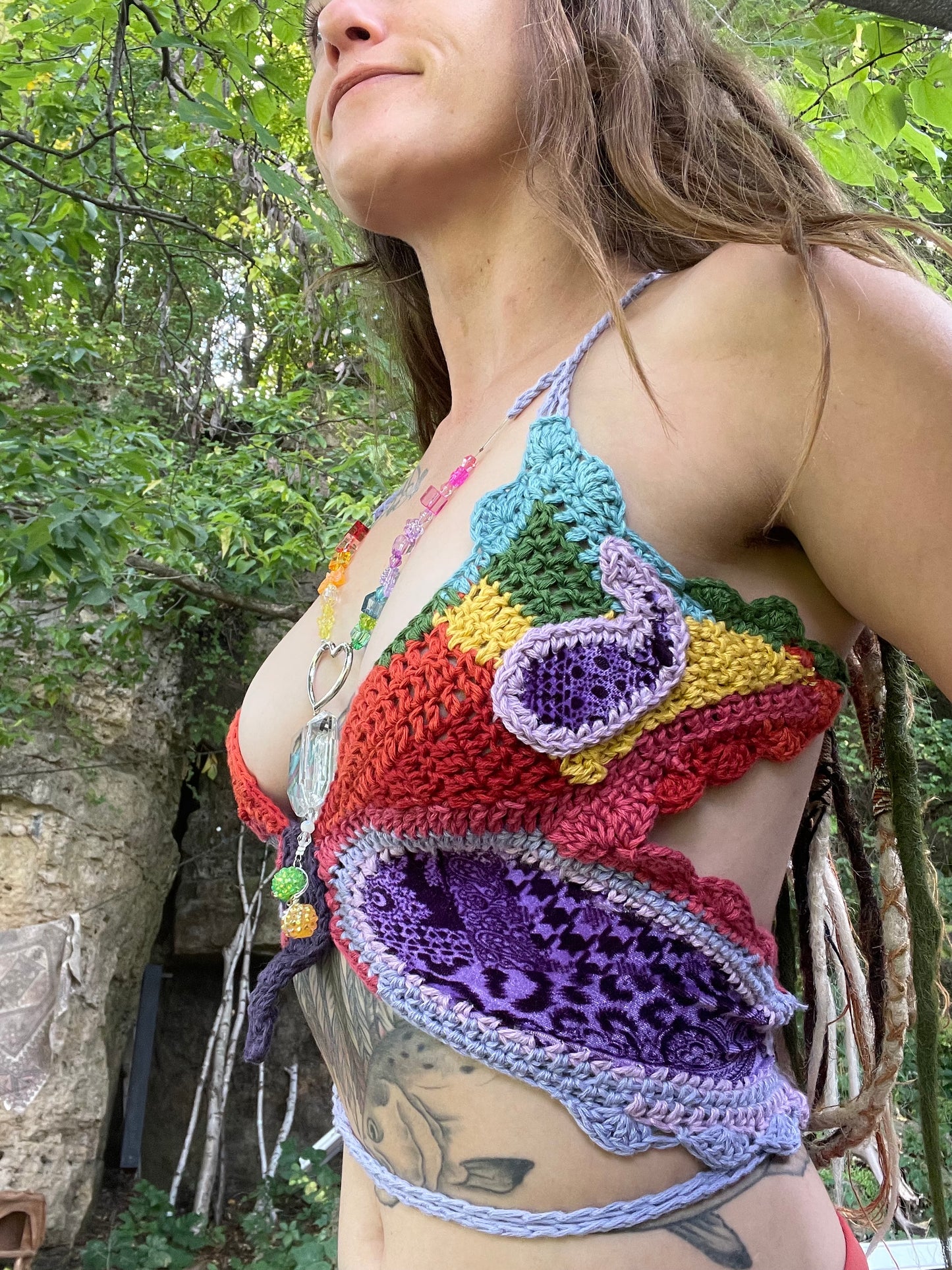 (Sm/M) Rainbow Fairy Butterfly Top