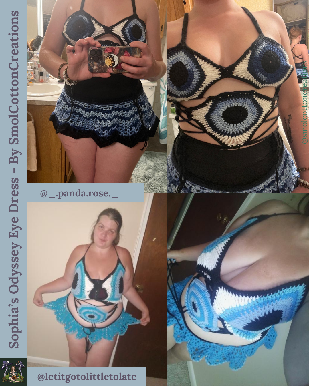 Sophia’s Odyssey Eye Dress - DIY Crochet Festival Dress PDF Pattern
