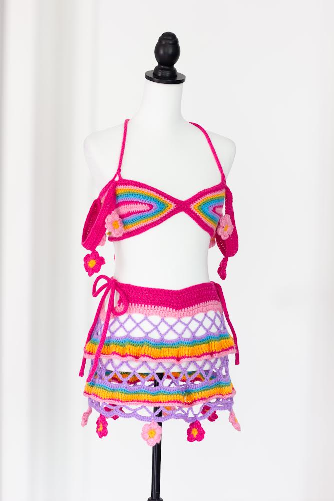 Christa’s Flower Bralette - DIY Crochet Festival Top PDF Pattern