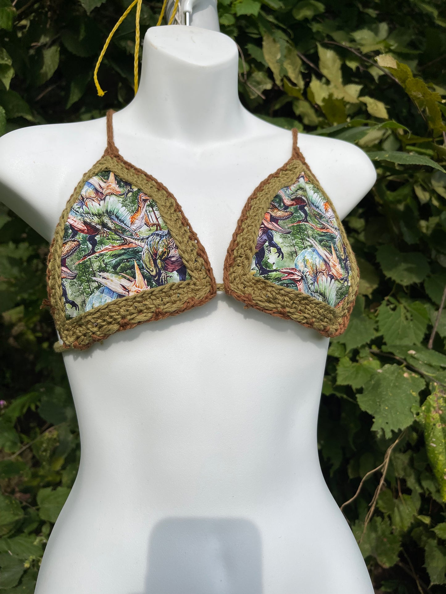 Jurassic Barbie Bikini Top (C-DD Cup)
