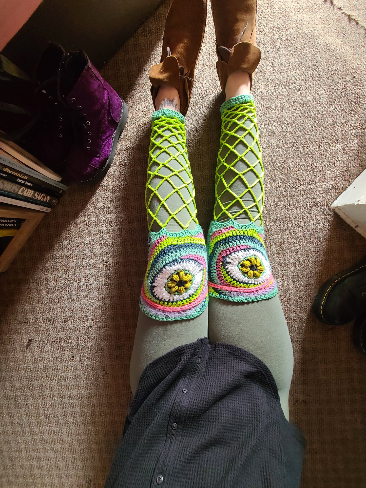 Third Eye Leg Warmers - DIY Crochet Leg Warmers PDF Pattern
