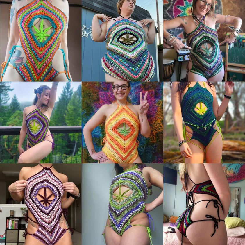 SMOLXKNOTTY Kush Bodysuit - DIY Crochet Festival Bodysuit/Swimsuit PDF Pattern