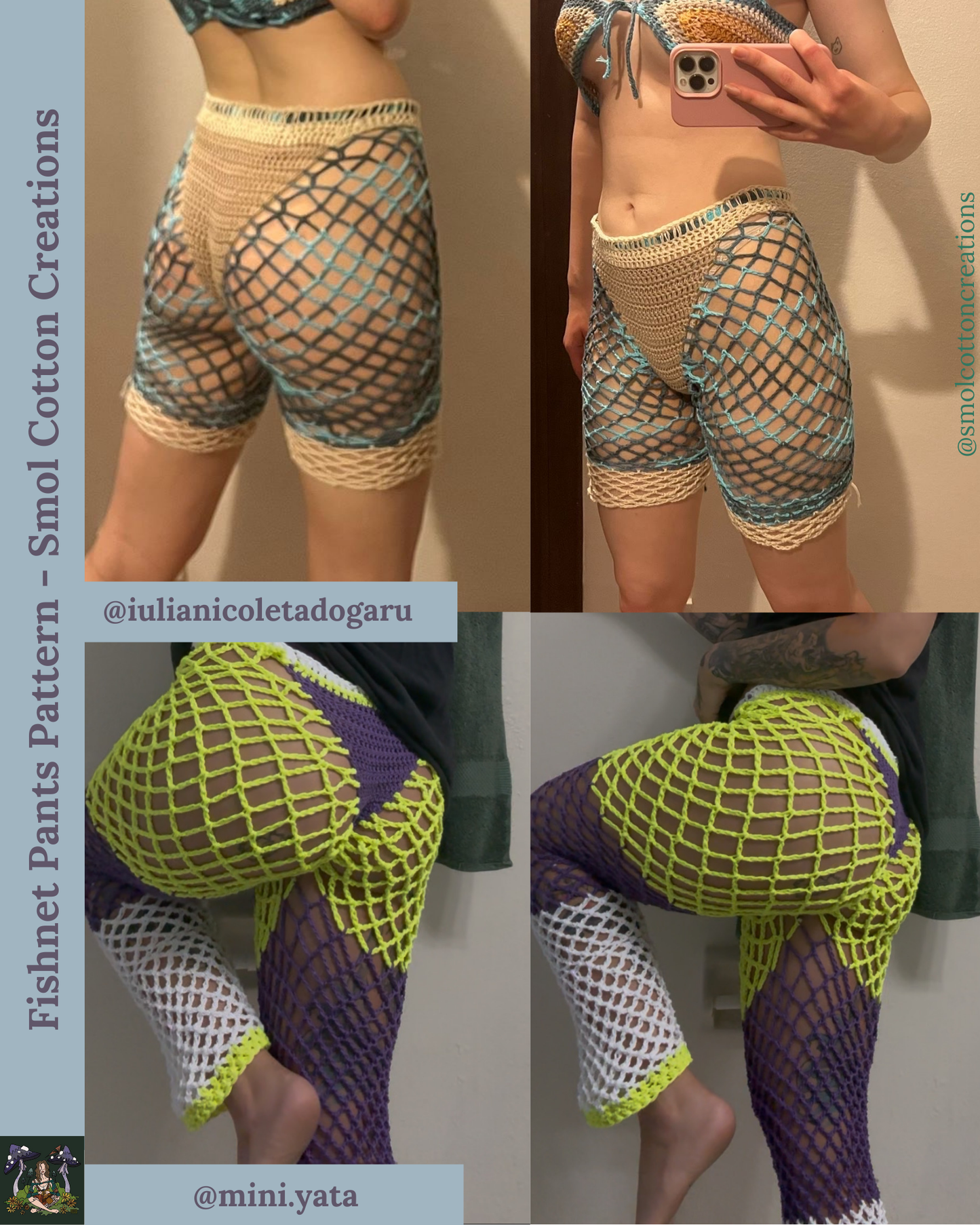 Fishnet Pants - DIY Crochet Festival Pants PDF Pattern
