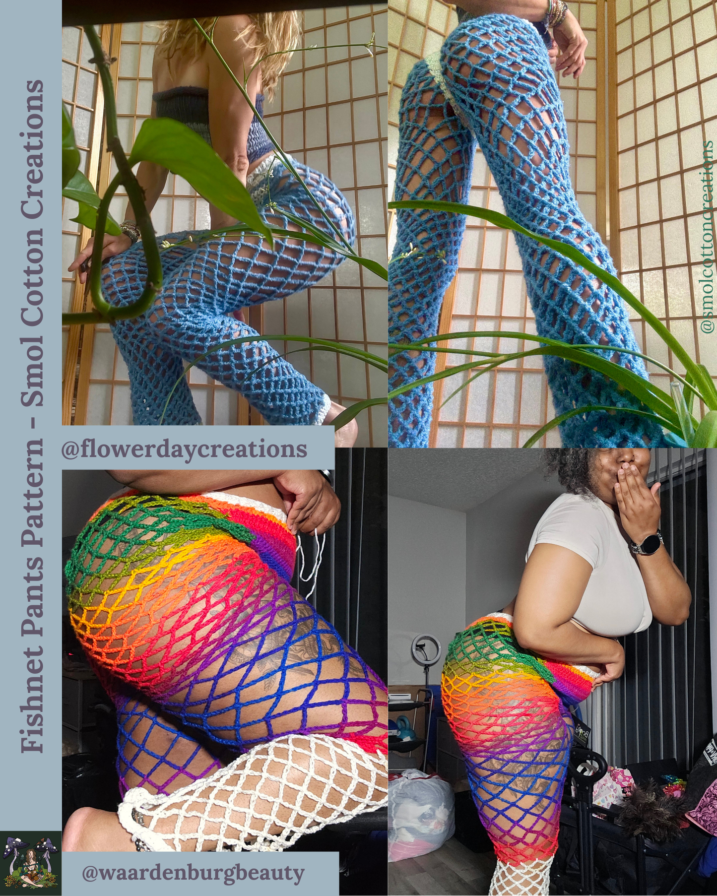 Fishnet Pants - DIY Crochet Festival Pants PDF Pattern
