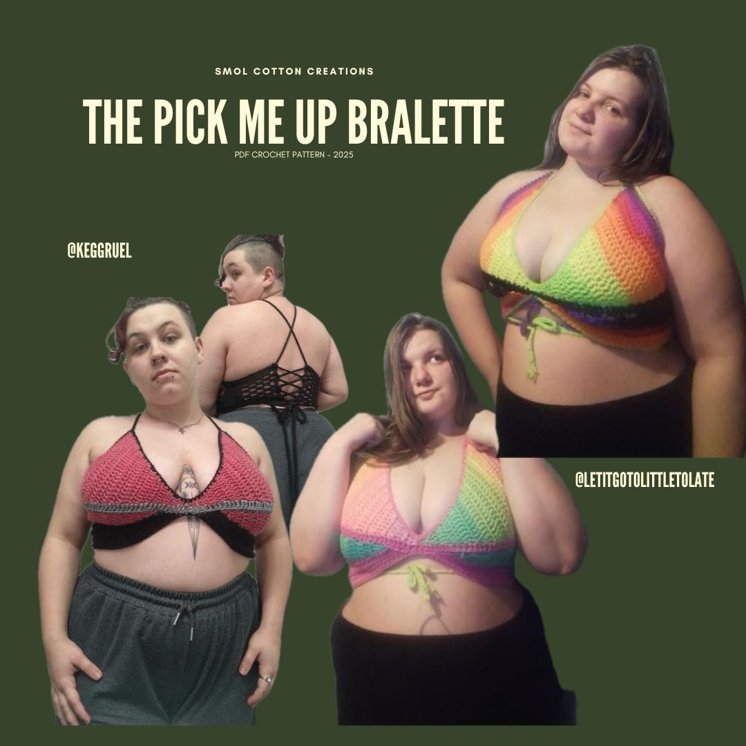 The Pick Me Up Bralette - DIY Crochet Festival Top PDF Pattern