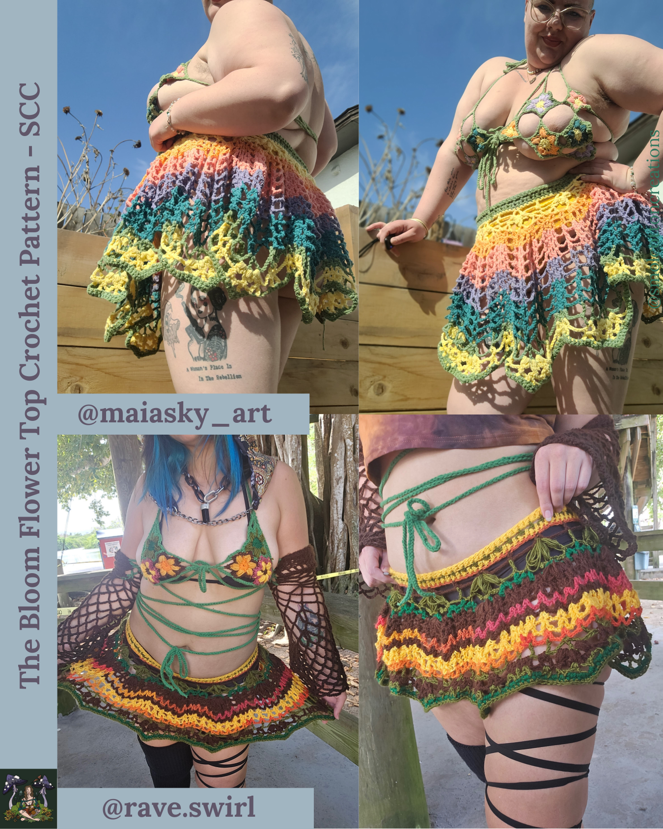 The Bloom Skirt - DIY Crochet Festival Skirt PDF Pattern