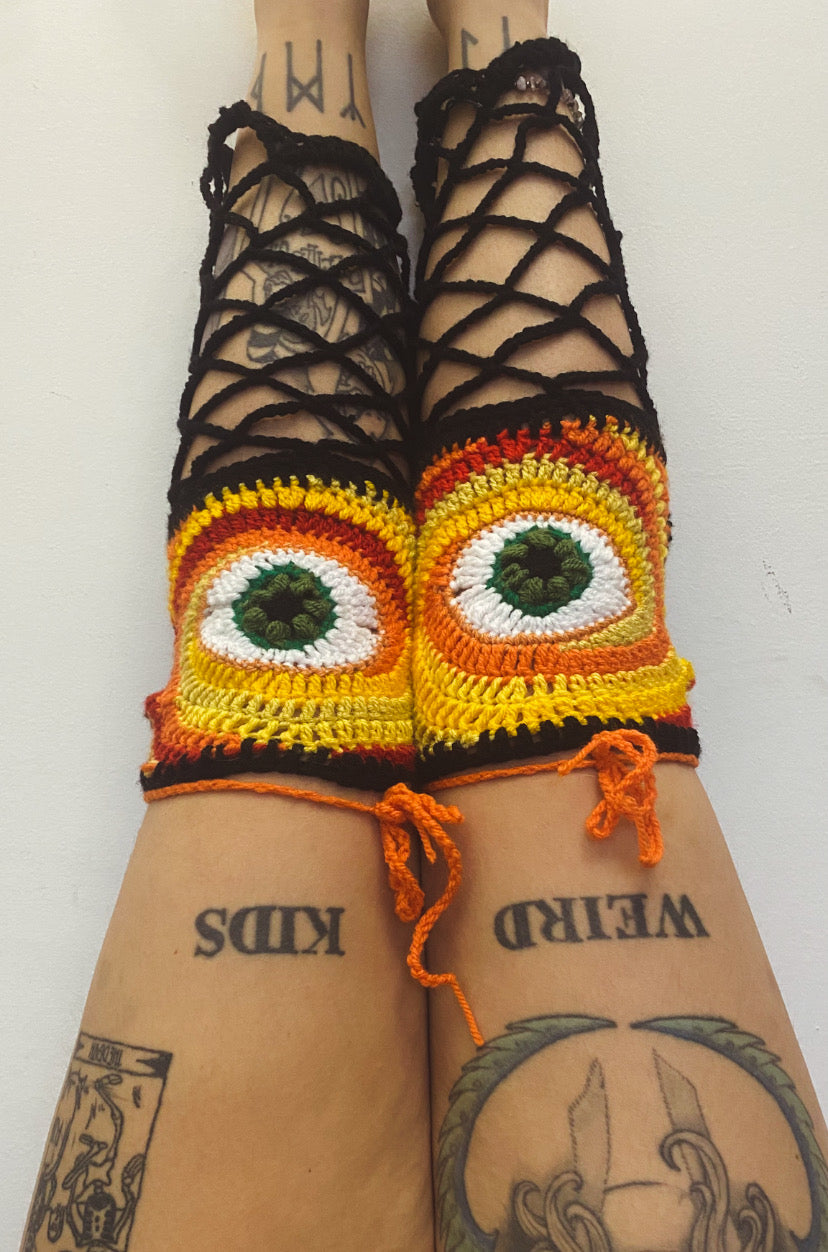 Third Eye Leg Warmers - DIY Crochet Leg Warmers PDF Pattern
