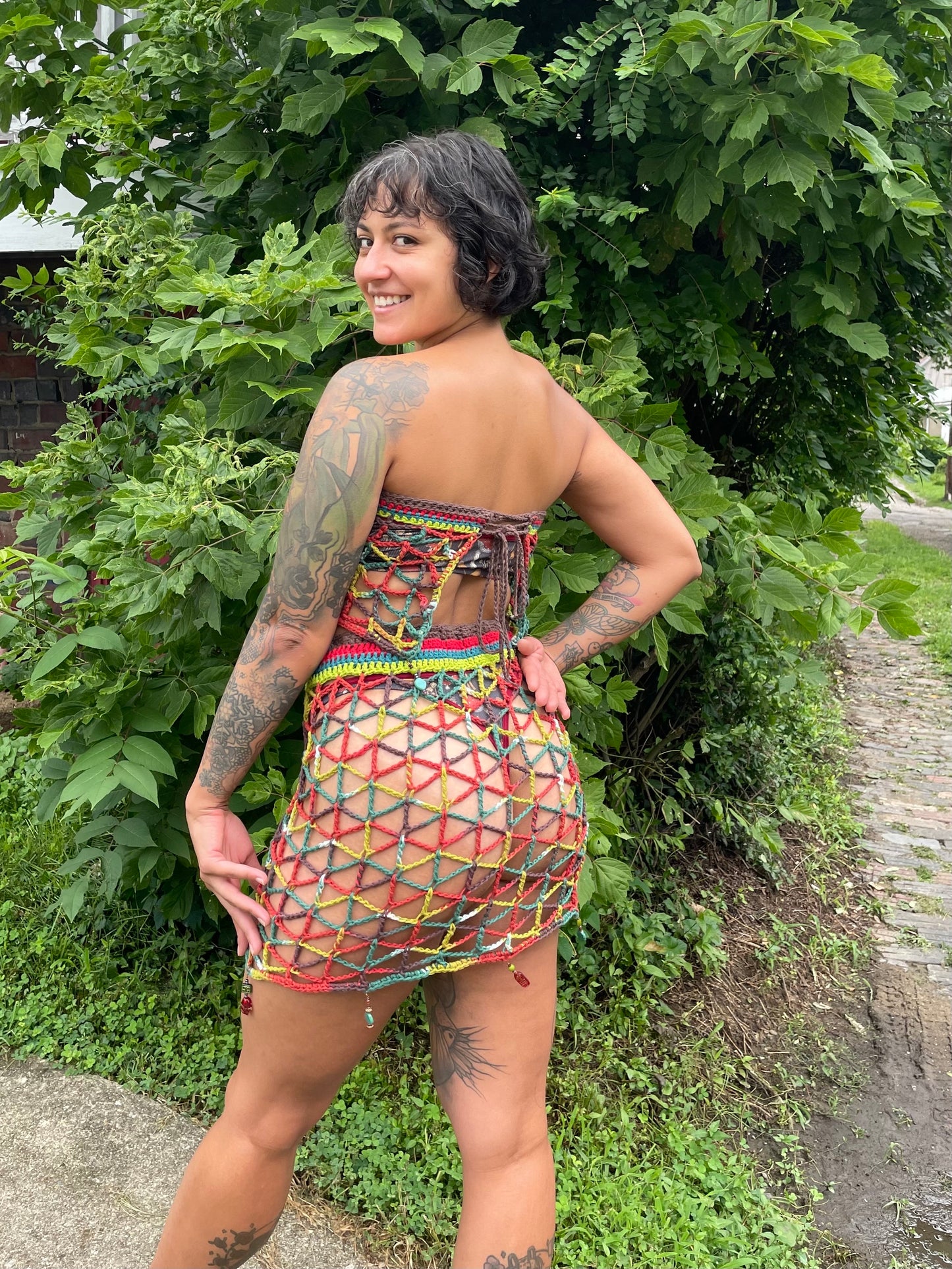 The Geometric Outfit - DIY Crochet Festival 2 Piece Outfit PDF Pattern