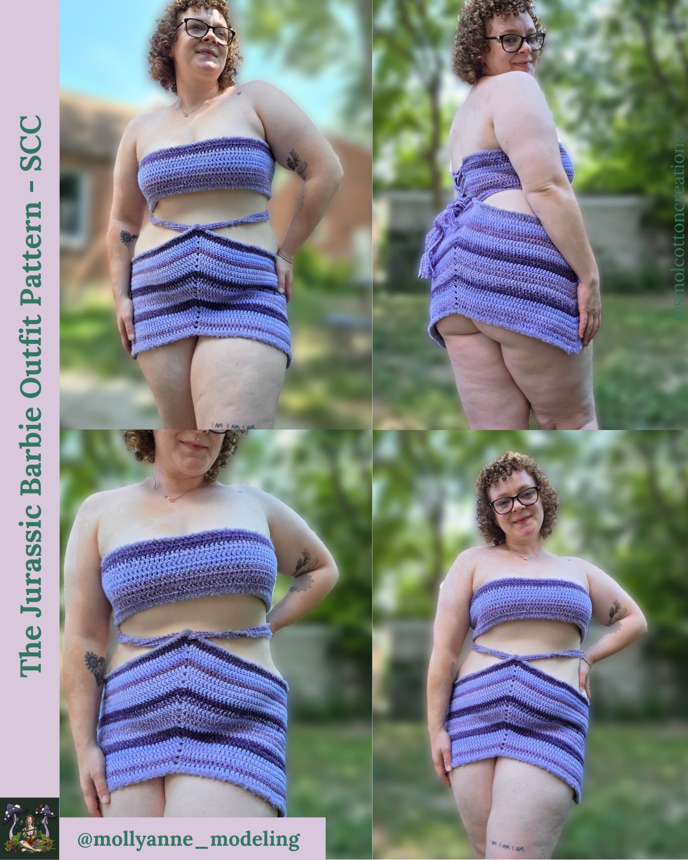 The Jurassic Barbie Skirt - DIY Crochet Festival Bottoms PDF Pattern
