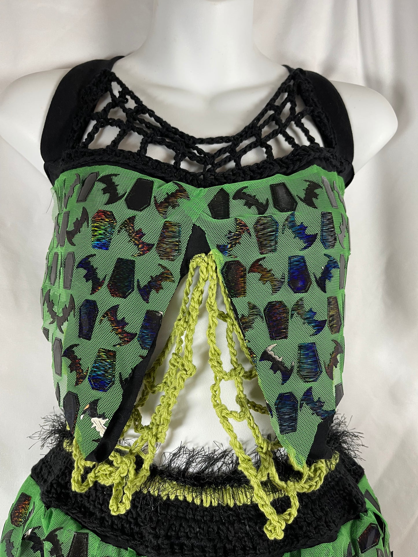 Grunge Fairy Outfit - Organic Crochet Ravewear Alternative Festival Set