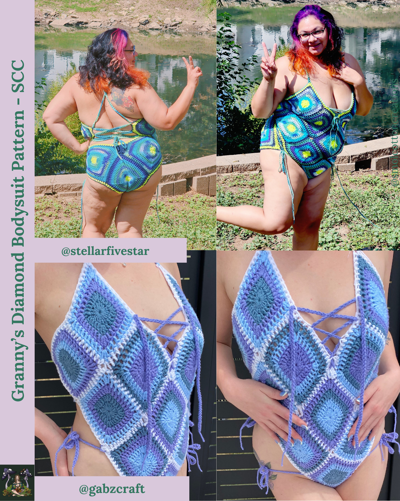 Granny’s Diamond Bodysuit - DIY Crochet Festival Outfit PDF Pattern