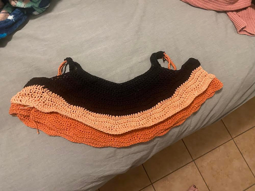 Wavy Baby Tiered Skirt (with fishnet options) - DIY Crochet Festival Skirt PDF Pattern