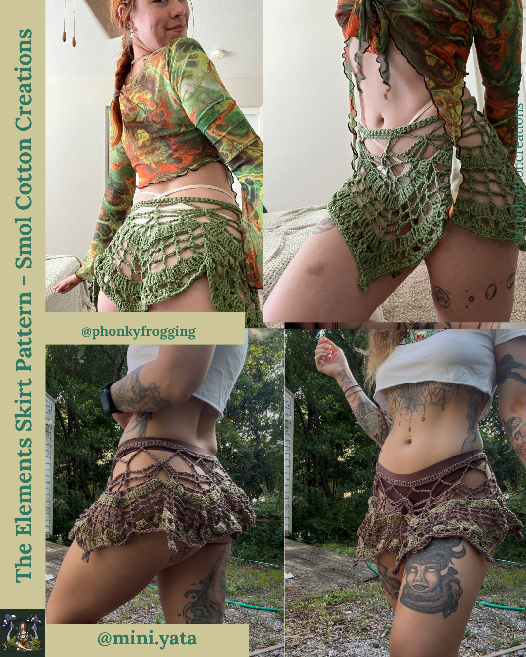 The Elements Skirt - DIY Crochet Festival Skirt PDF Pattern