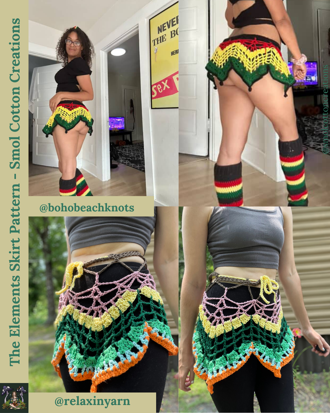 The Elements Skirt - DIY Crochet Festival Skirt PDF Pattern