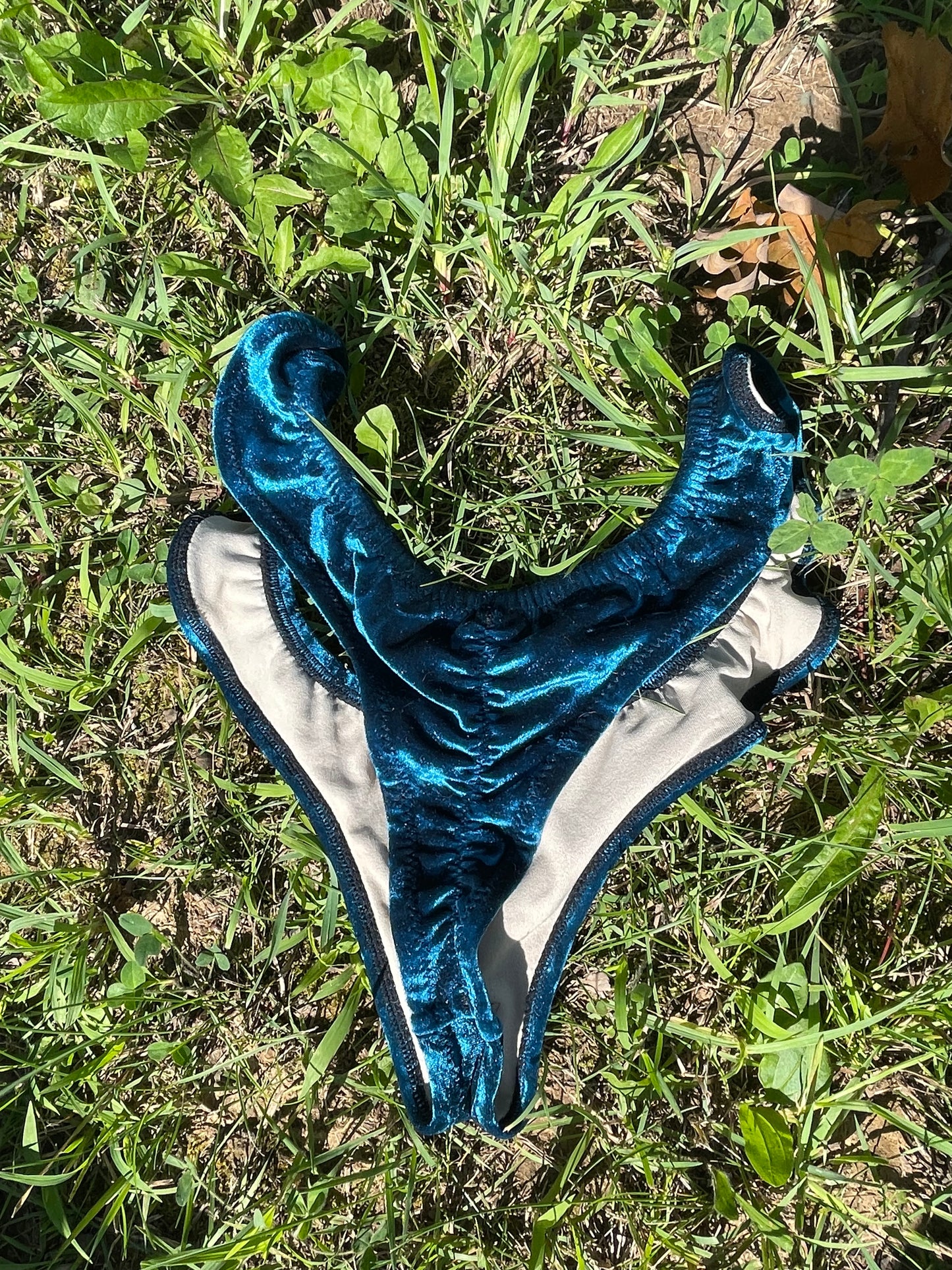 Blue Velvet Moldie Goldies Bikini Bottoms