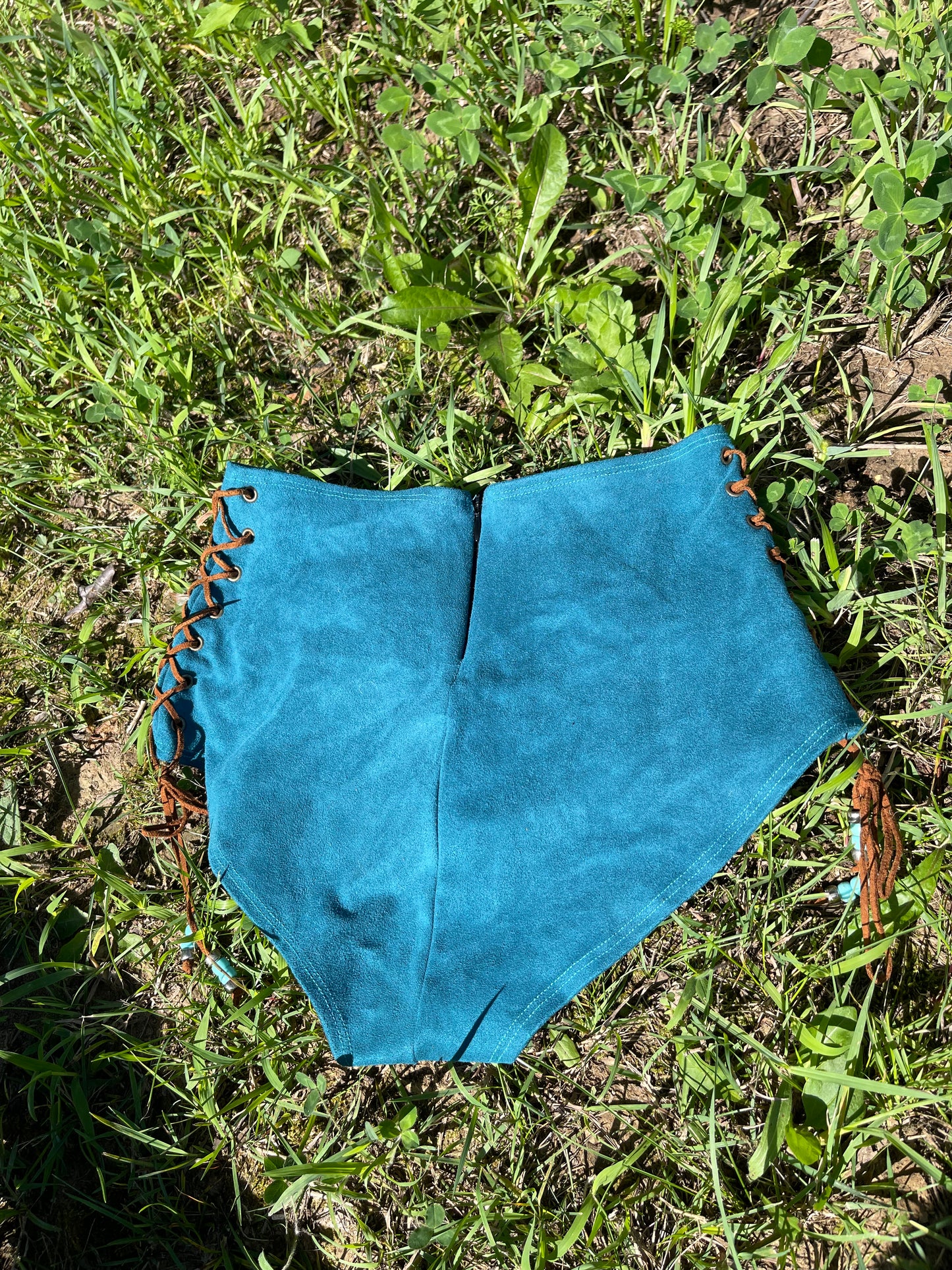 Suede J. Valentine High Waist Bikini Bottoms