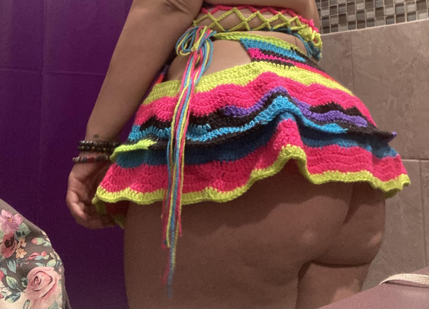 Wavy Baby Tiered Skirt (with fishnet options) - DIY Crochet Festival Skirt PDF Pattern