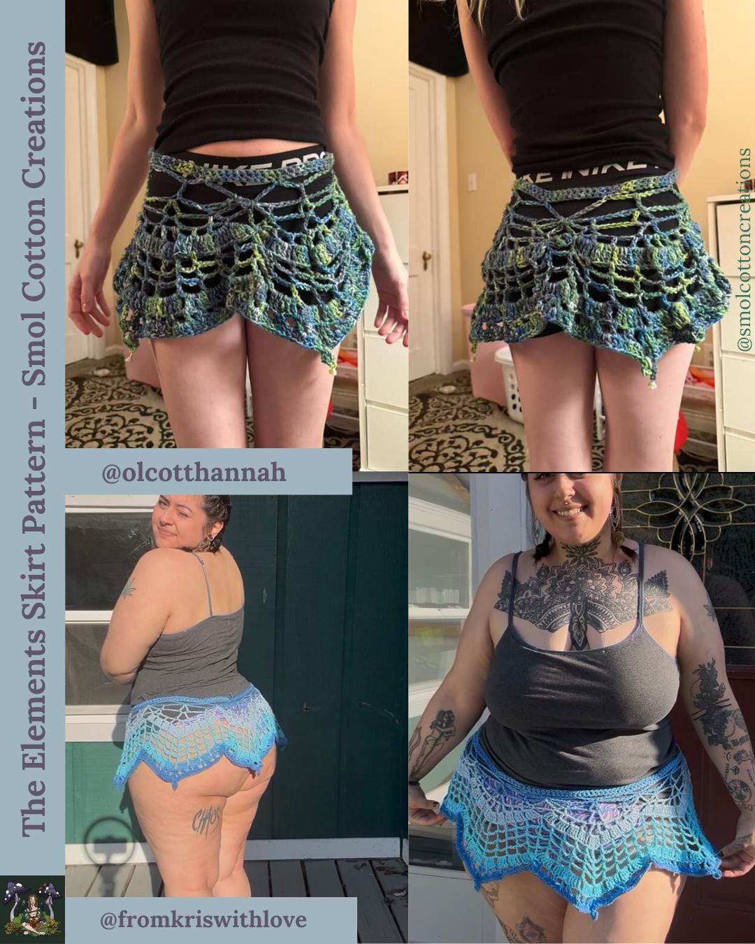 The Elements Skirt - DIY Crochet Festival Skirt PDF Pattern