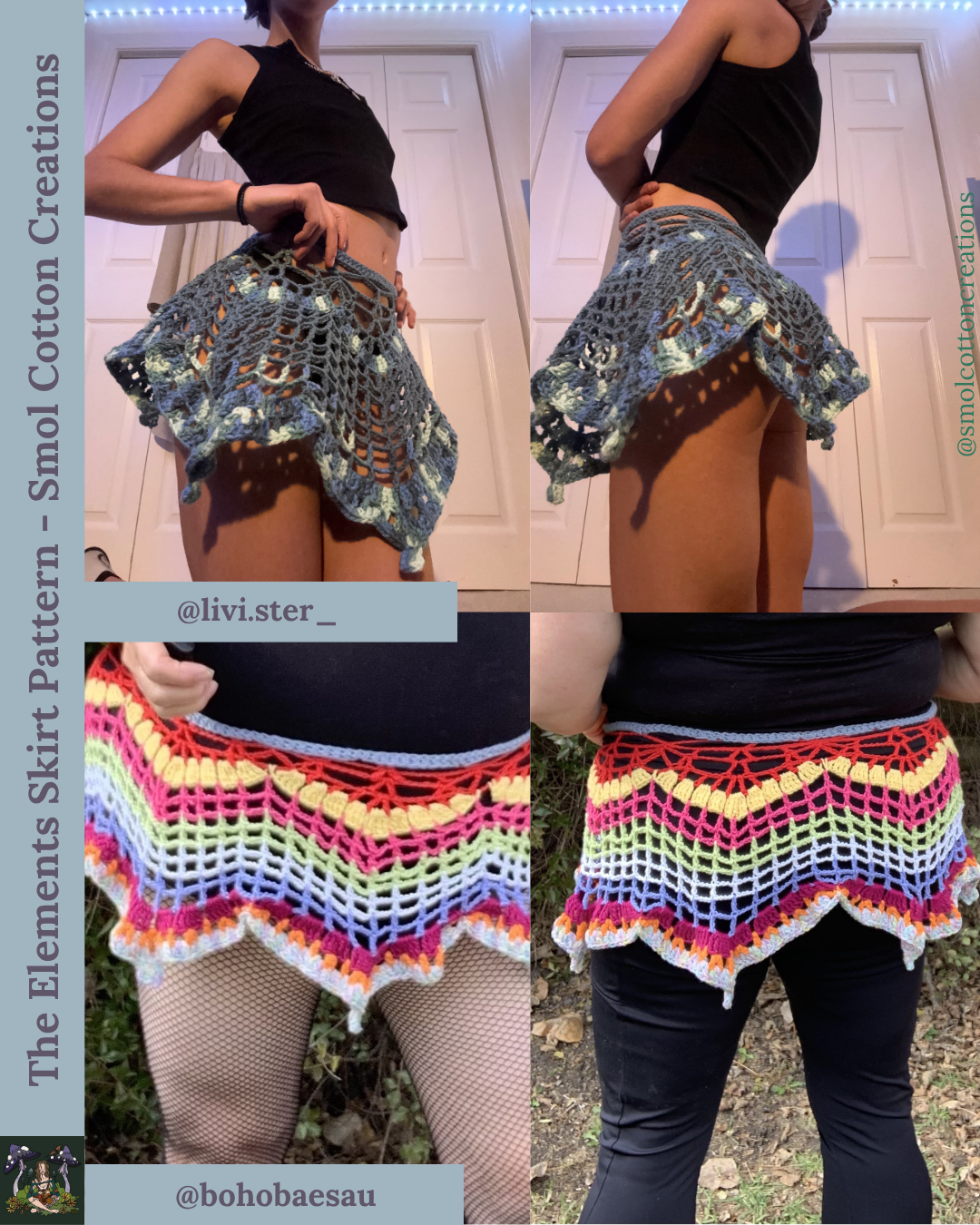 The Elements Skirt - DIY Crochet Festival Skirt PDF Pattern