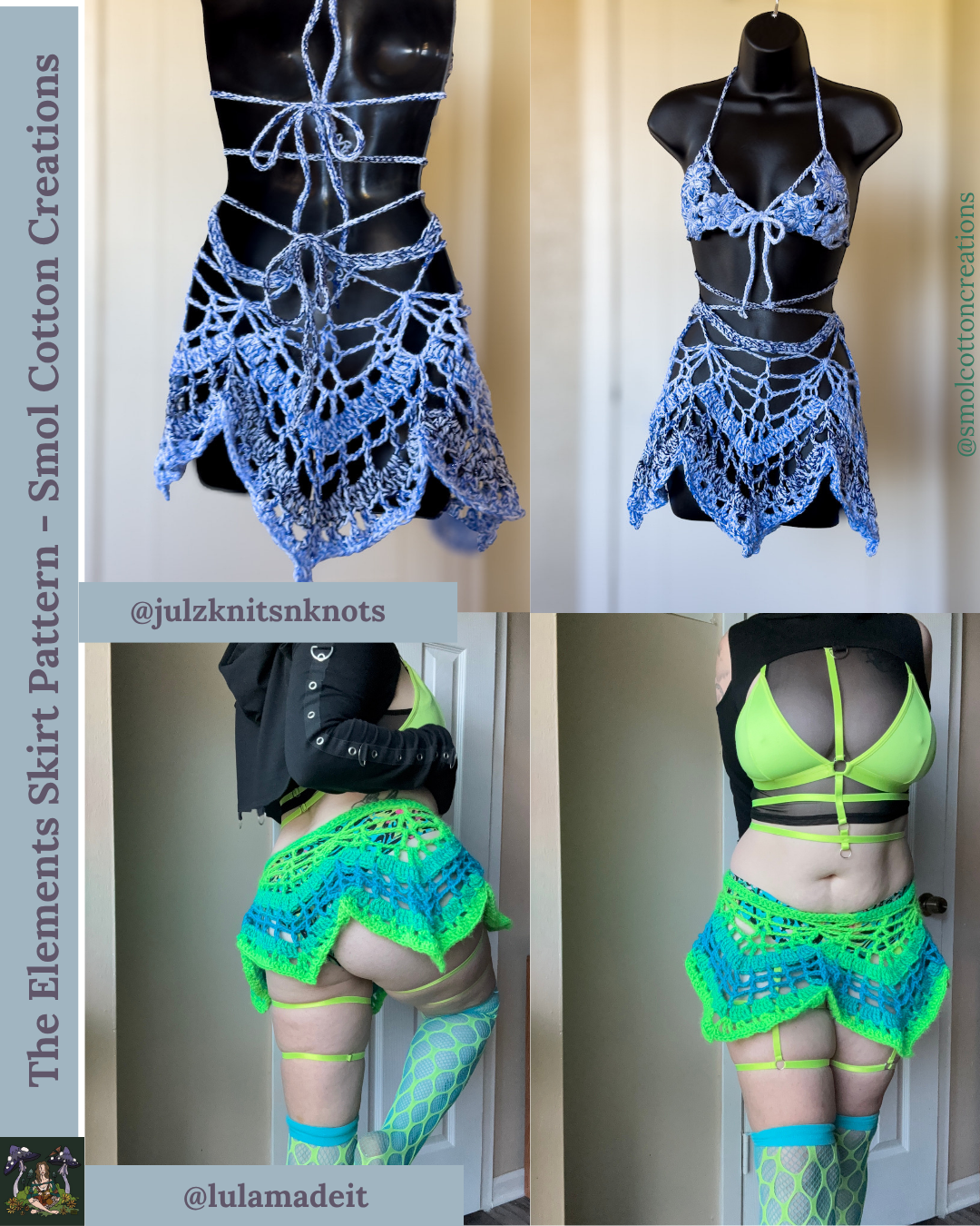 The Elements Skirt - DIY Crochet Festival Skirt PDF Pattern