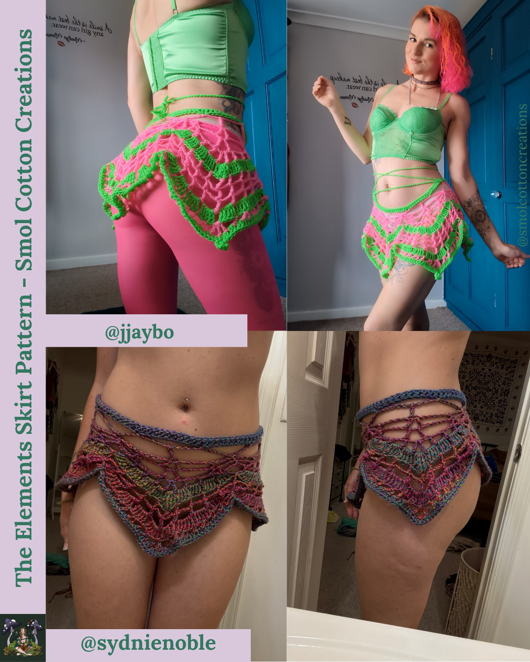 The Elements Skirt - DIY Crochet Festival Skirt PDF Pattern