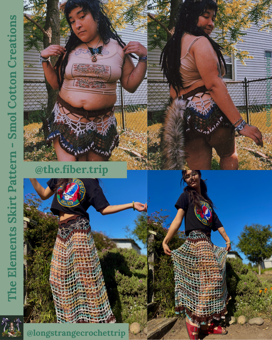 The Elements Skirt - DIY Crochet Festival Skirt PDF Pattern