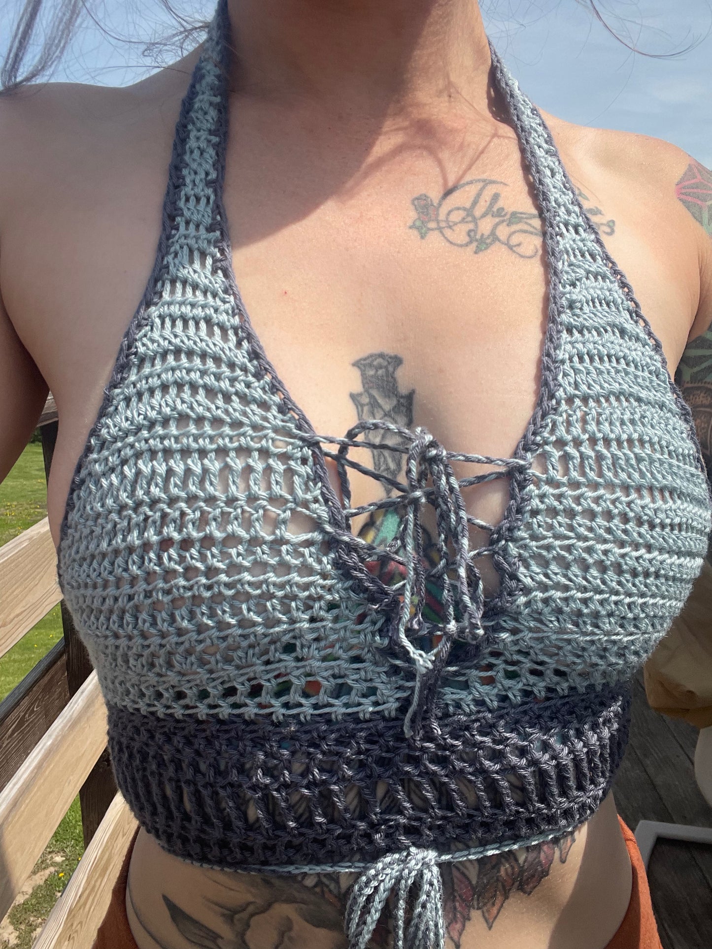 Lace Up Bikini Tops