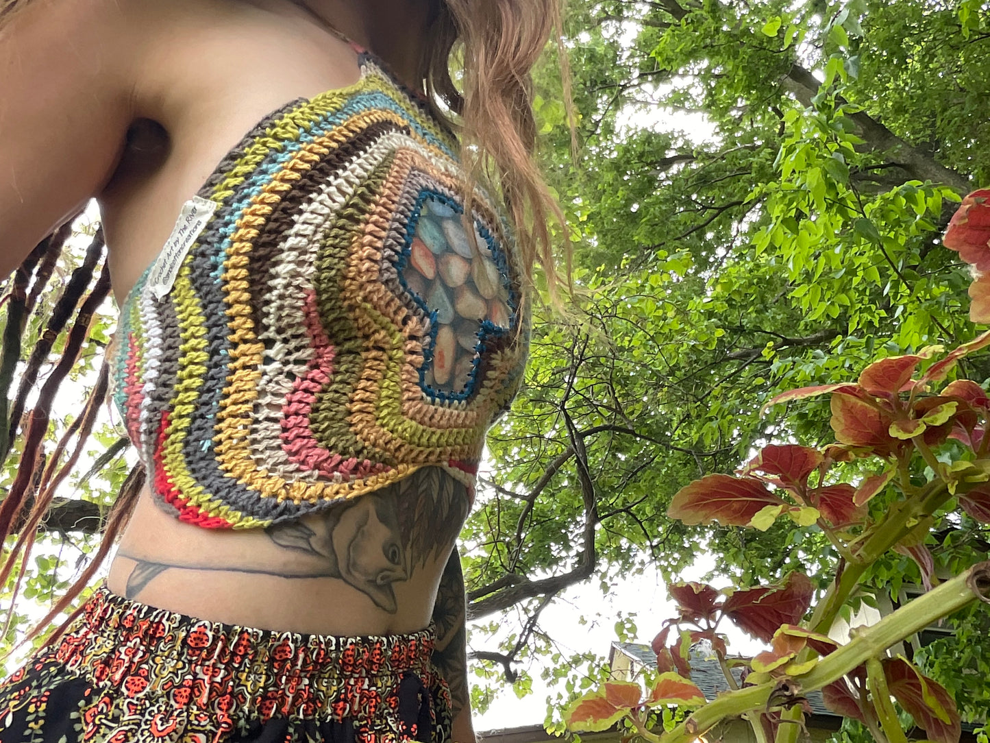 Psychedelic Mushroom Scrap Top