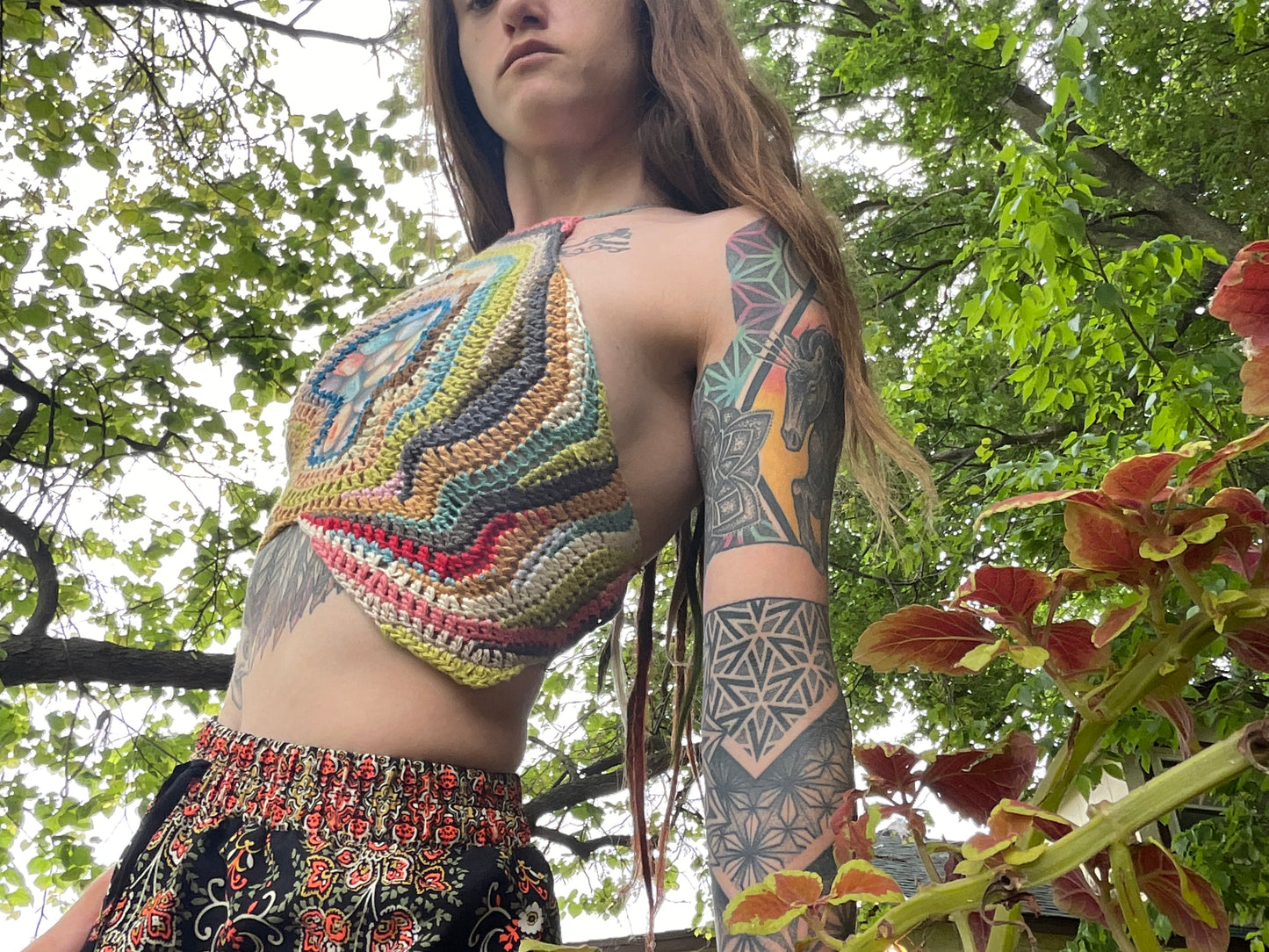 Psychedelic Mushroom Scrap Top
