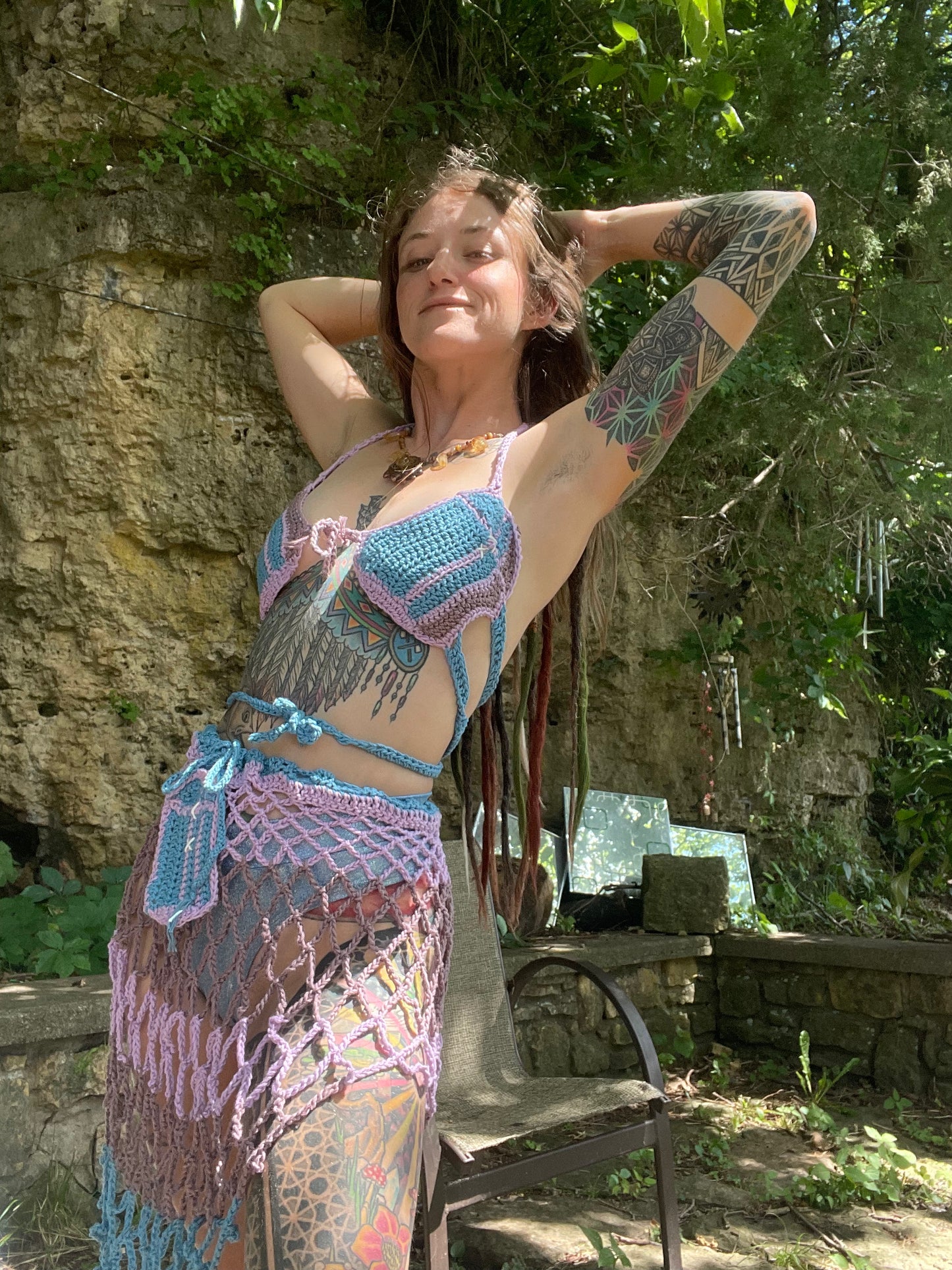 Crystal Queen Fairy Mesh Skirt and Bikini