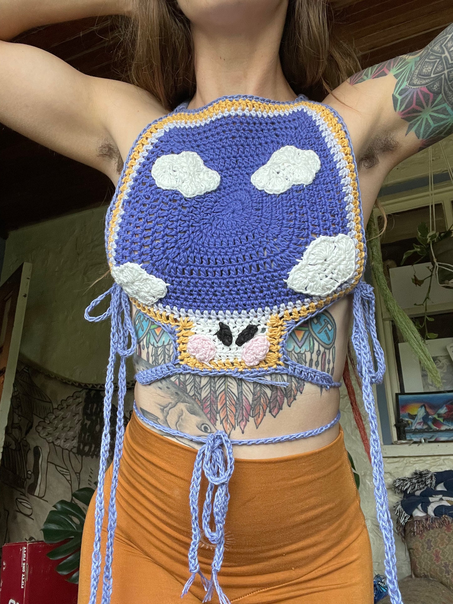 Mushroom Fairy Tale Top - DIY Crochet Festival Top PDF Pattern