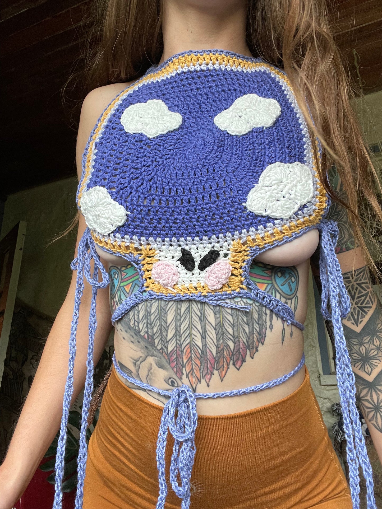 Mushroom Fairy Tale Top - DIY Crochet Festival Top PDF Pattern