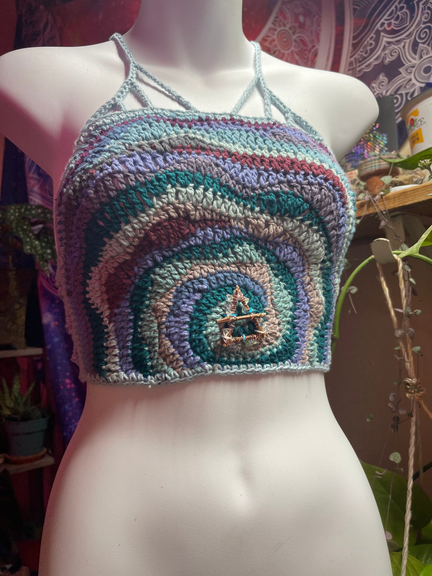 Aqua Wavy Fairy Corset Top