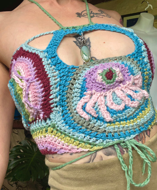 All Seaing Octopus Mermaid Top 🧜🏼♀️