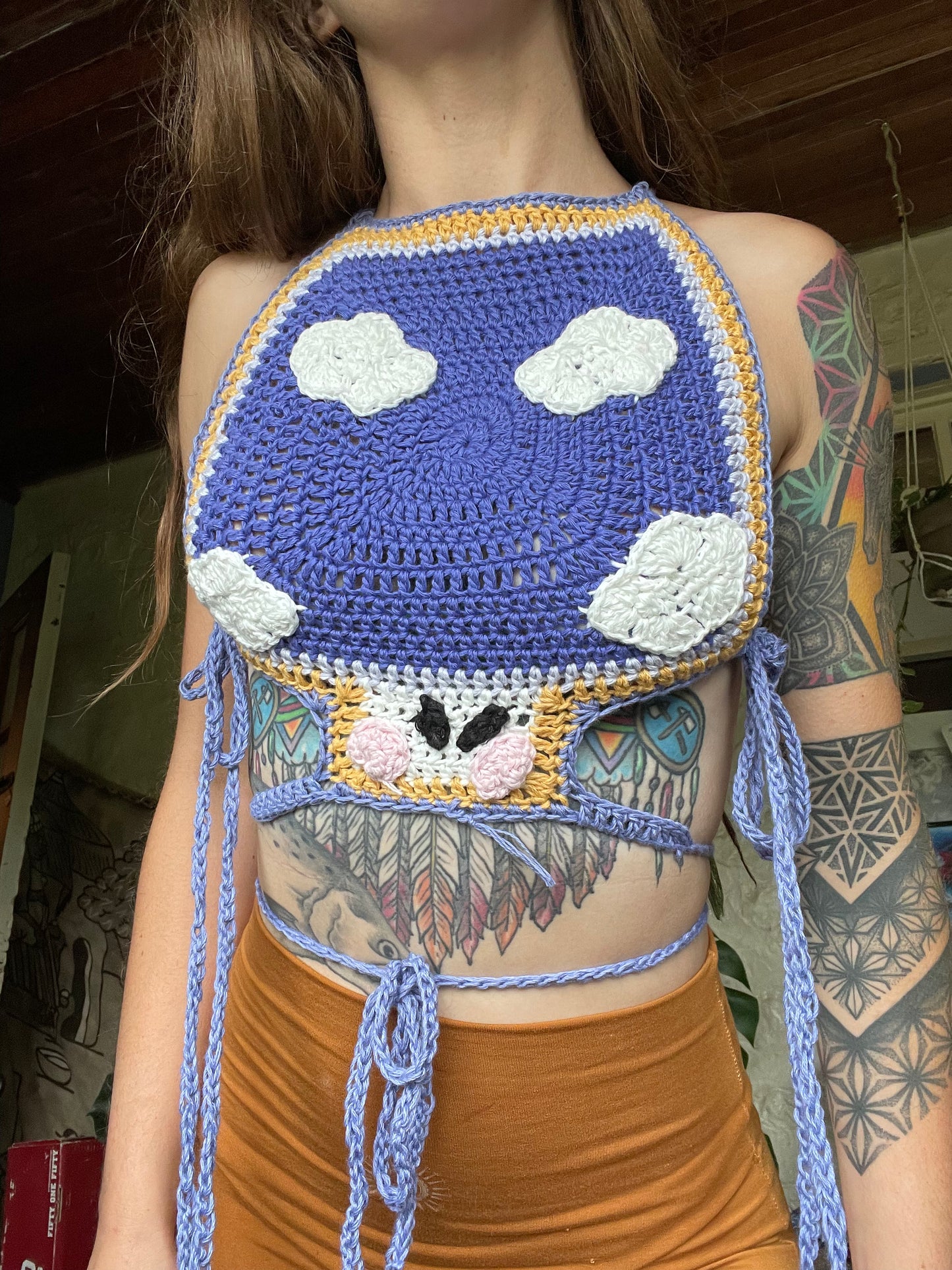 Mushroom Fairy Tale Top - DIY Crochet Festival Top PDF Pattern