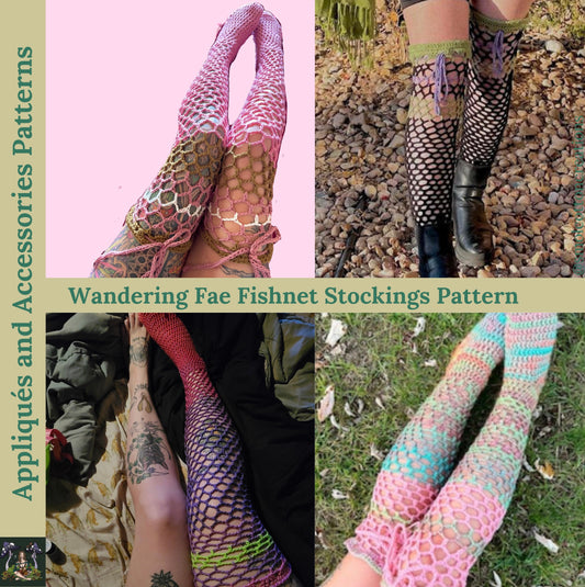 Wandering Fae Stockings - DIY Crochet Festival/Lingerie Stockings PDF Pattern