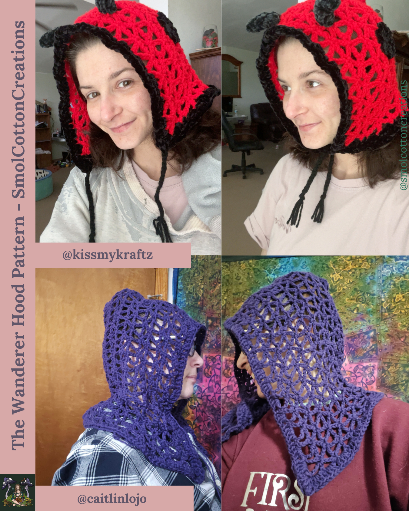 The Wanderer Hood - DIY Crochet Festival Hood PDF Pattern