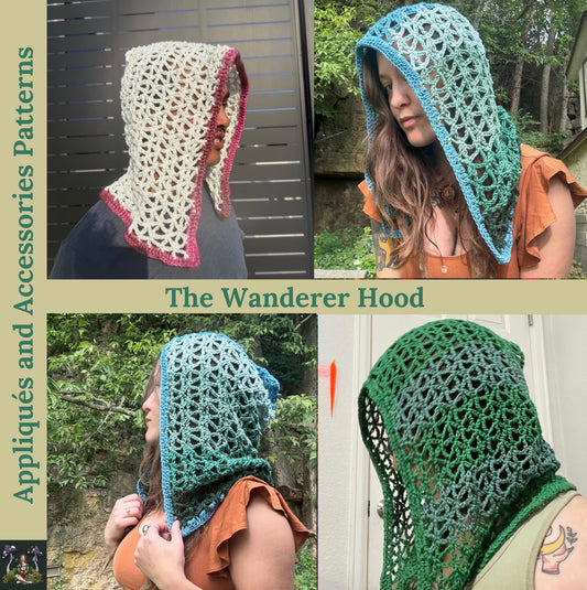The Wanderer Hood - DIY Crochet Festival Hood PDF Pattern