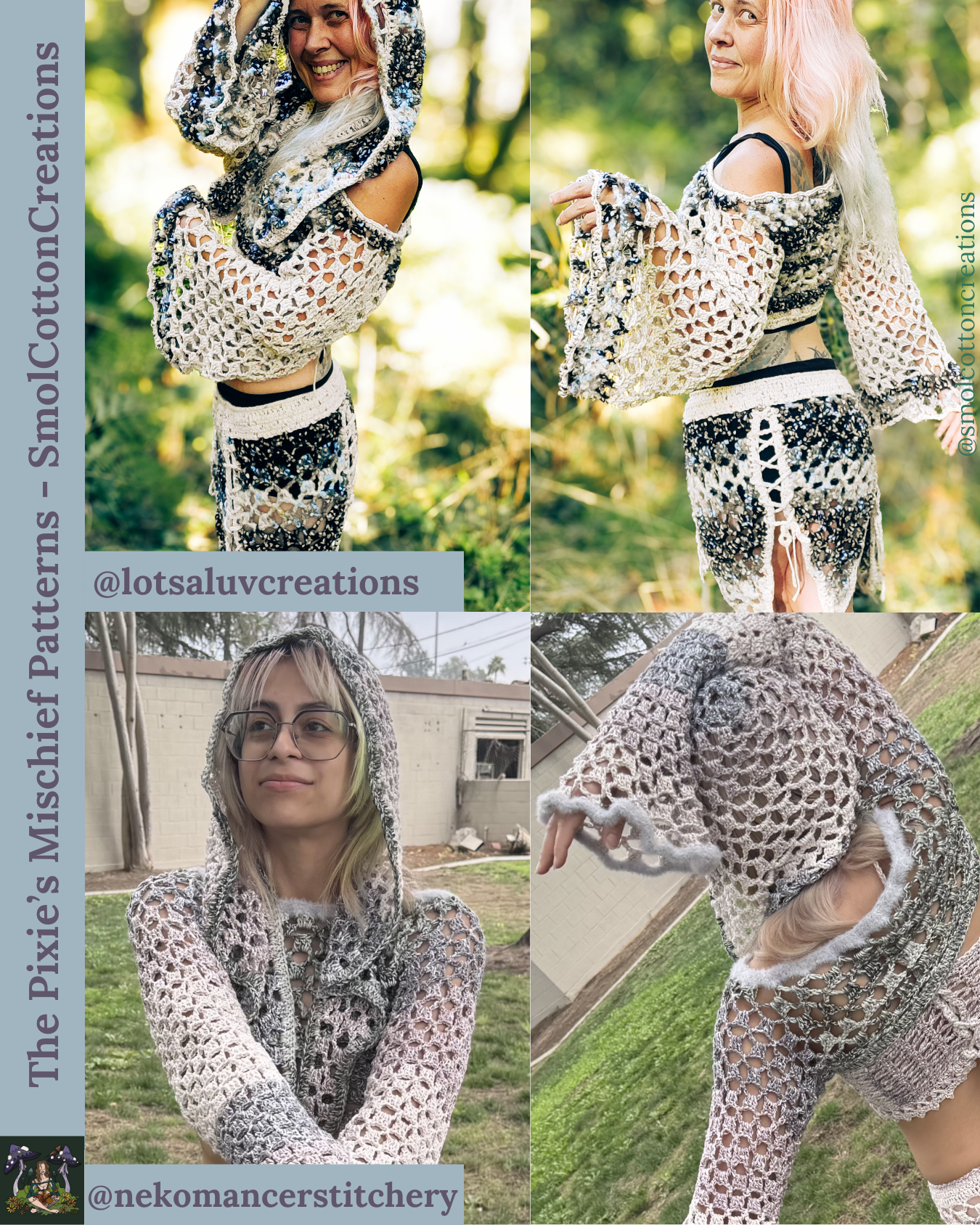 The Pixie’s Mischief Sleeves - DIY Crochet Festival Sleeves PDF Pattern