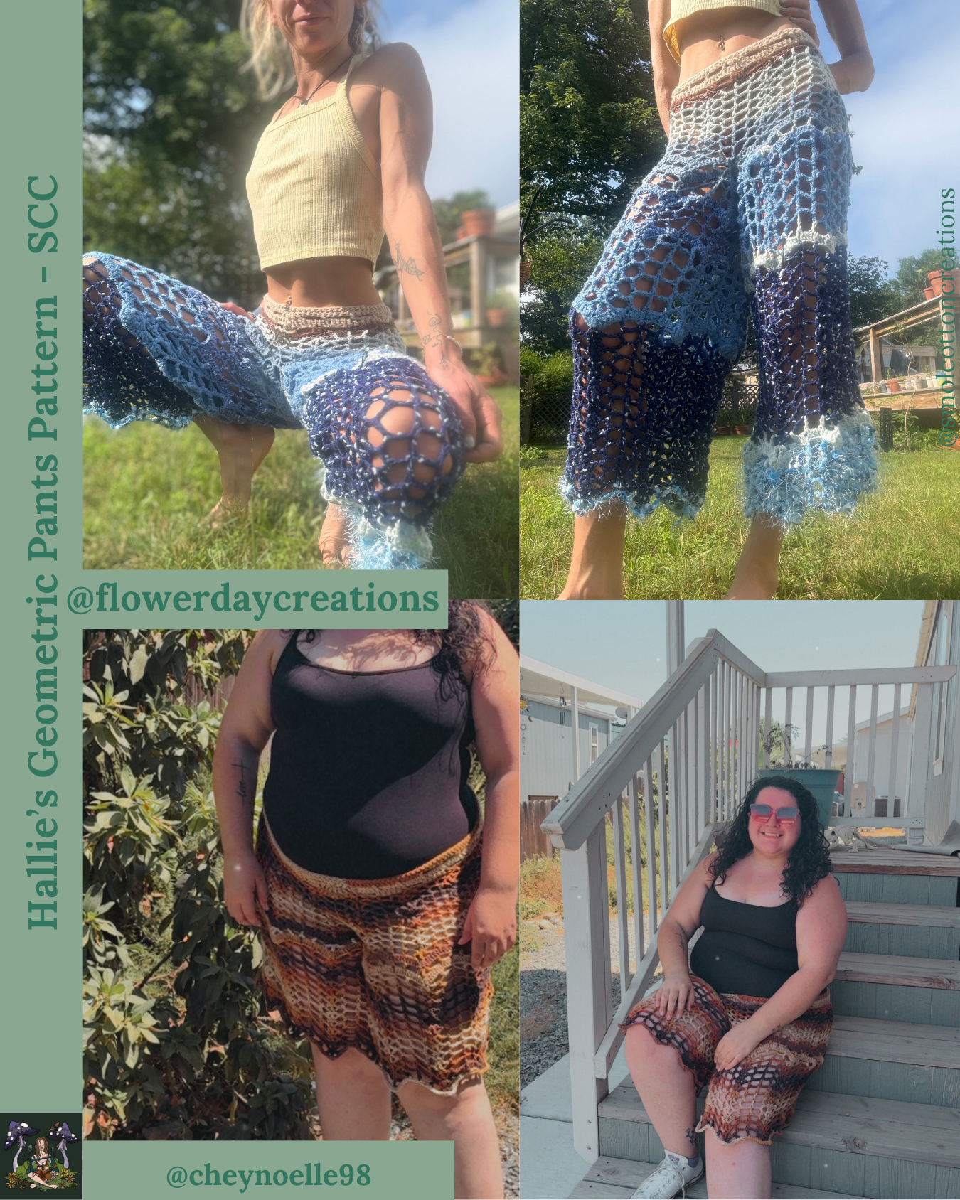 Hallie’s Geometric Pants/Shorts - DIY Crochet Festival Pants PDF Pattern