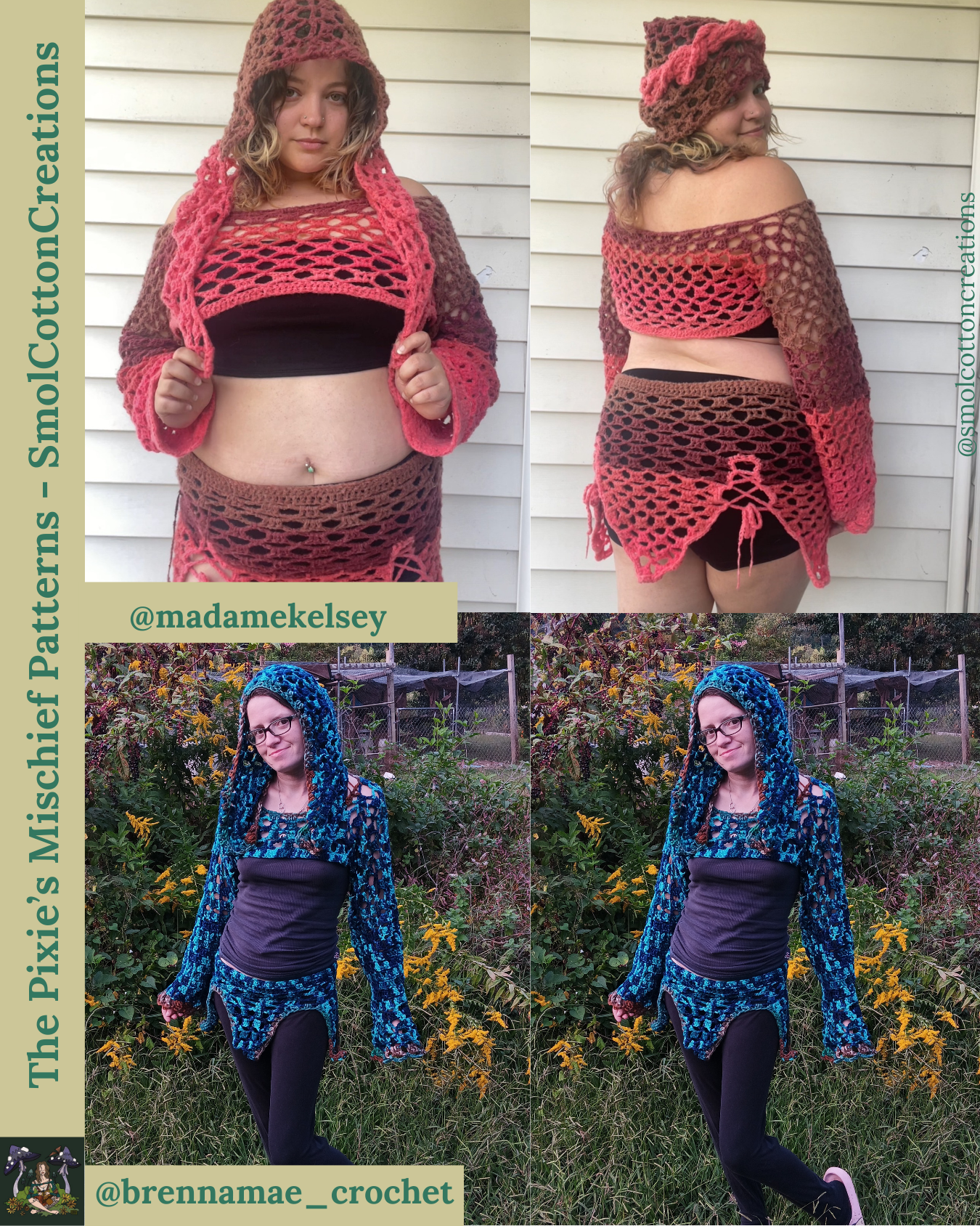 The Pixie’s Mischief Sleeves - DIY Crochet Festival Sleeves PDF Pattern
