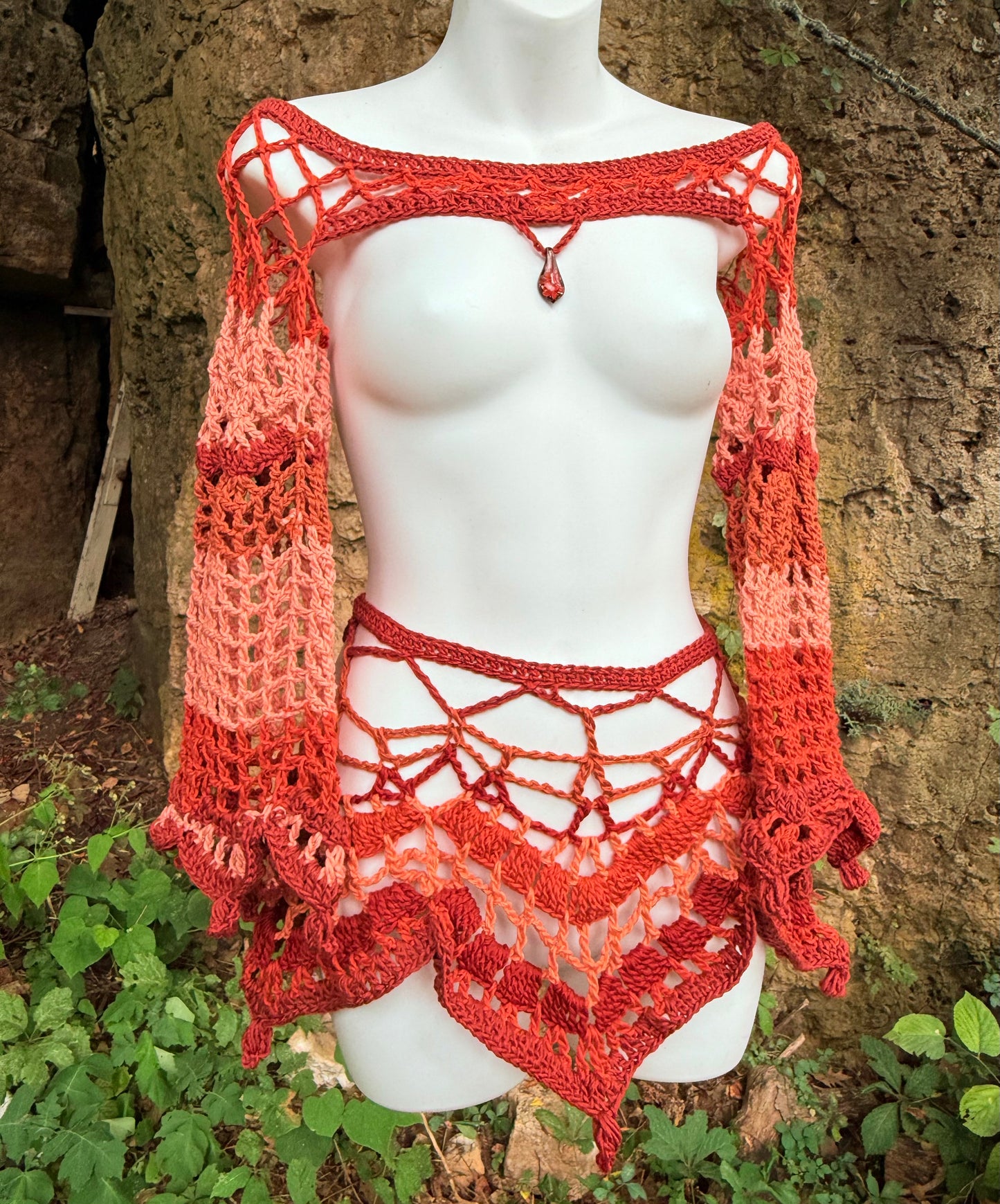 The Elements Pattern Bundle (Sleeves, Skirt) - DIY Crochet Festival 2 Piece PDF Pattern Set