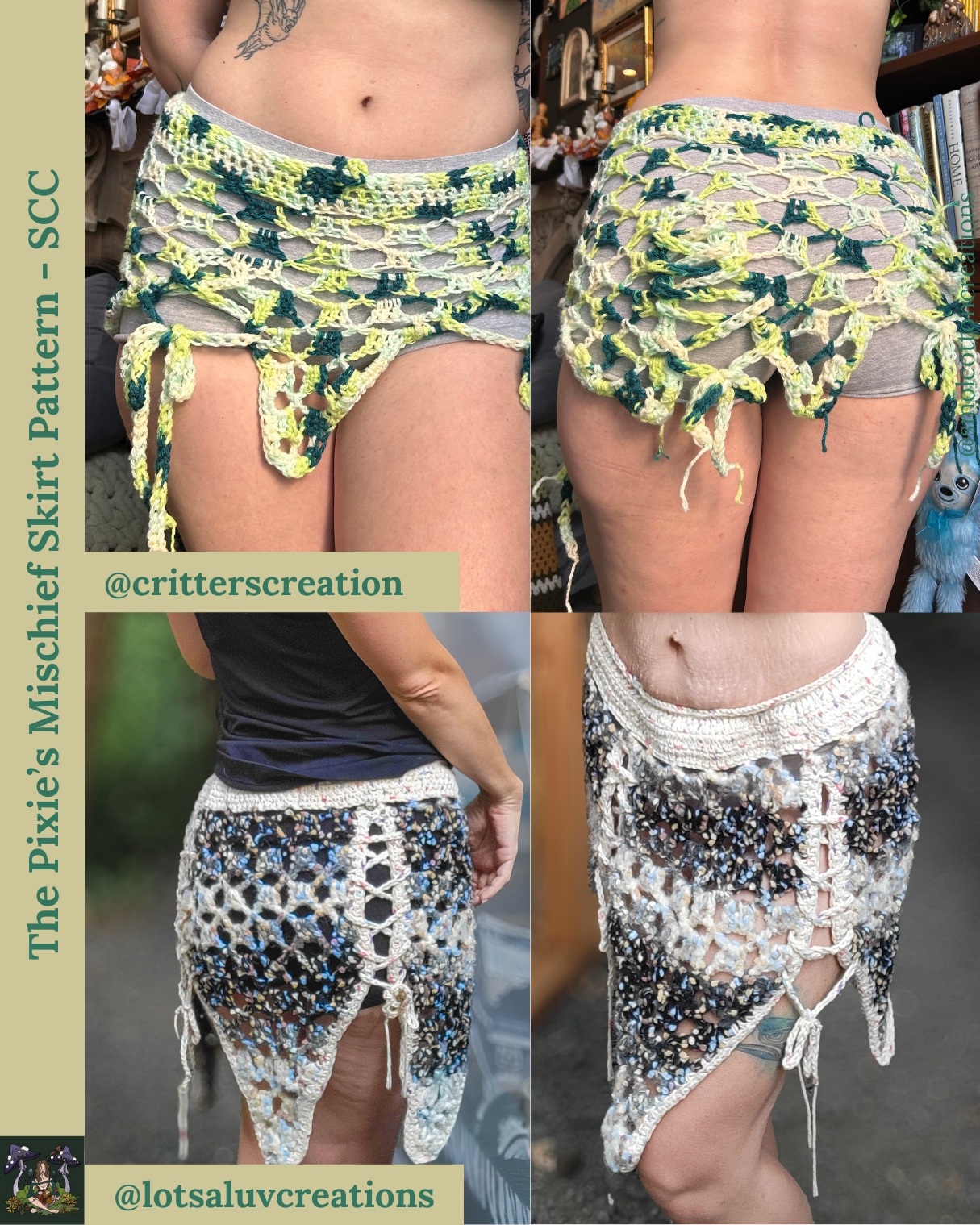 The Pixie’s Mischief Skirt - DIY Crochet Festival Skirt PDF Pattern