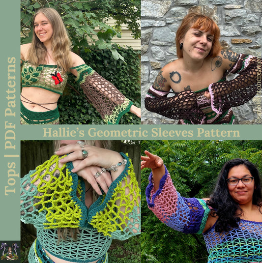 Hallie’s Geometric Sleeves - DIY Crochet Festival Sleeves PDF Pattern